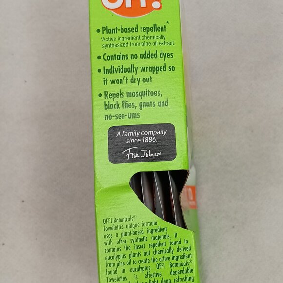 OFF! Botanicals 10CT Plant Based Mosquito Repellent Towelettes Deet Free 2 PACK - Picture 5 of 9